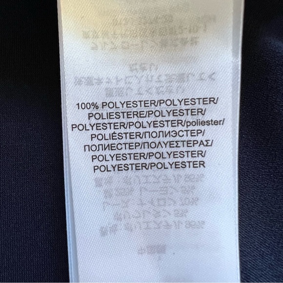 ⭐️ NWT Lauren Ralph Lauren Evening Party Dress V-neck Fit and Flare Navy Size 2 - Picture 11 of 13